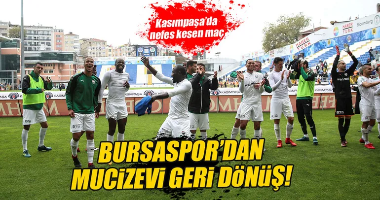 Bursaspor’dan mucizevi geri dönüş!