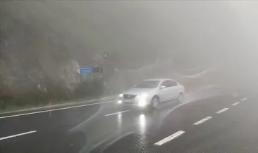 Bolu Dağı’nda sağanak ve yoğun sis: Görüş mesafesi 20 metreye kadar düştü