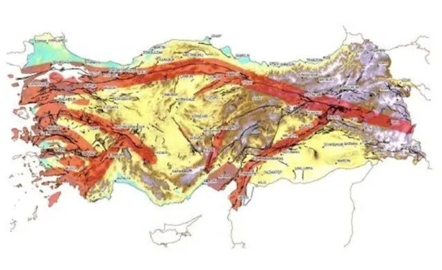 DİRİ FAY HATTI SORGULAMA | Türkiye MTA Diri fay haritası ile evimin altından fay hattı geçiyor mu, deprem riski olan iller hangileri?