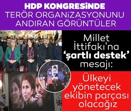 HDP’den skandal kongre! Terörist başı Abdullah Öcalan’a övgüler yağdırdılar! Başkan Erdoğan’ı alçakça hedef aldılar...
