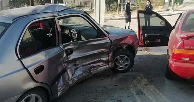Burdur’da otomobiller çarpıştı: 1 yaralı