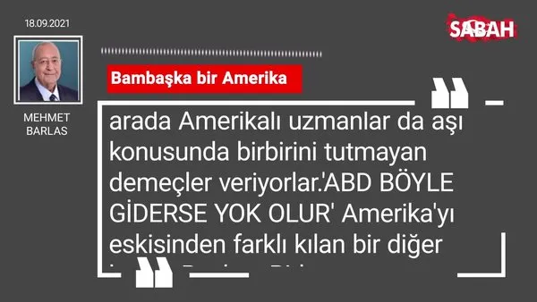 Mehmet Barlas | Bambaşka bir Amerika