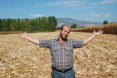 O çiftçi çalınan mısırlarına kavuştu!