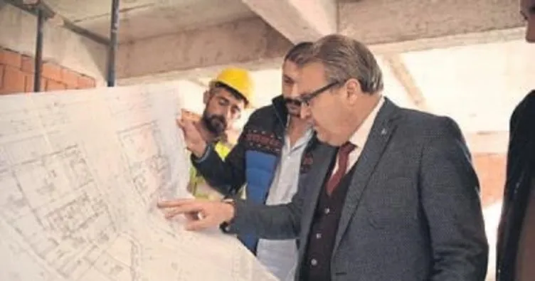 Başkan Çerçi, Hanım Lokali inşatını inceledi