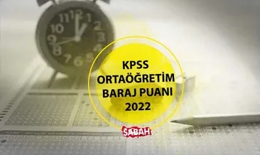 KPSS ortaöğretim baraj puanı 2022 kaç? KPSS ortaöğretim memur olabilmek için kaç puan alınmalı, kaç net yapmak gerekiyor? İşte tüm bilgiler