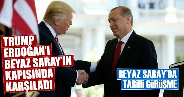 Erdoğan-Trump görüşmesinden ilk kareler