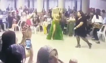 İlkokulda dansöz oynattılar