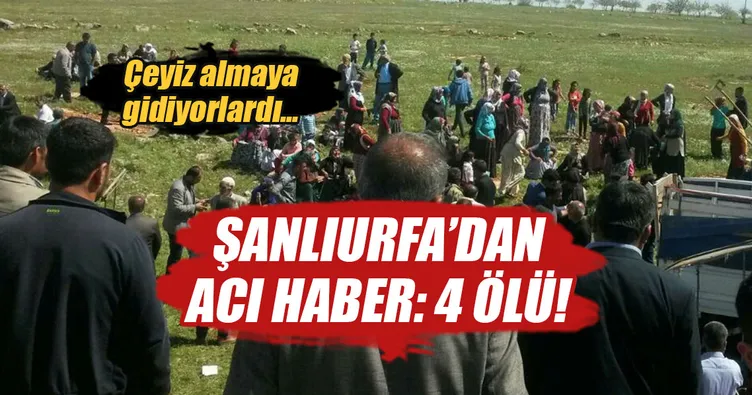 Şanlıurfa’da feci kaza: 4 ölü, 8 yaralı