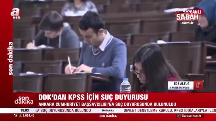 DDK’dan KPSS için suç duyurusu!