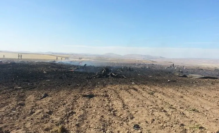 Sivas’ta askeri uçak düştü