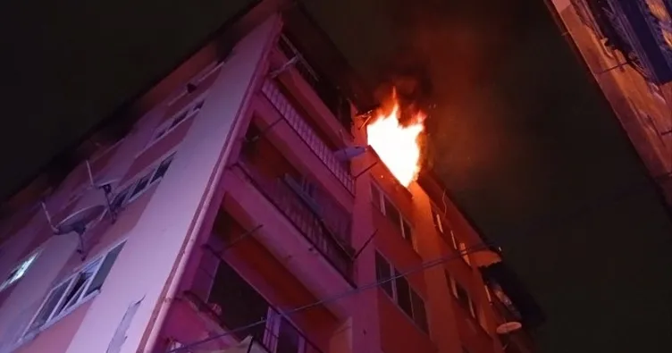 Bursa’da 6 katlı binada yangın paniği