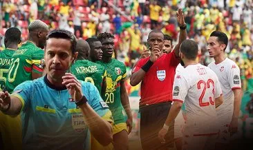 Son dakika: Tunus - Mali maçında tarihe geçen skandal hakem hatası! Akıllara Halis Özkahya geldi...