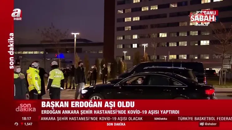 Son dakika haberi: Başkan Erdoğan Ankara Şehir Hastanesi'nde corona virüsü aşısı yaptırdı | Video