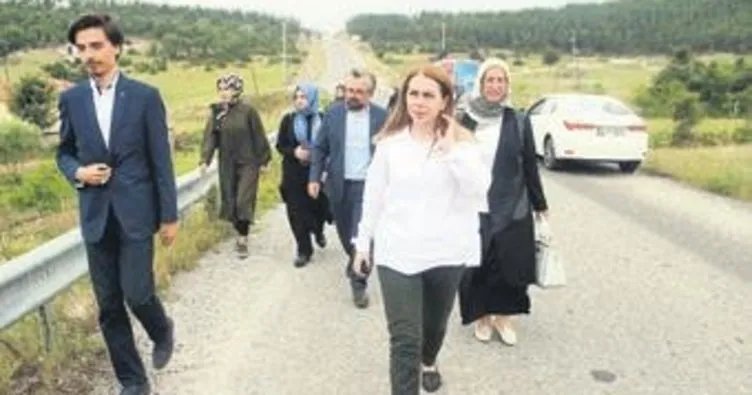 Gülten Kapıcıoğlu dağ köylerini geziyor