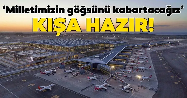 İstanbul Havalimanı kışa hazır