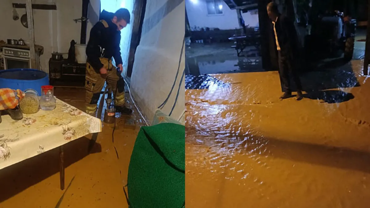 Bursa’da sağanak etkili oldu! Bazı evleri su bastı