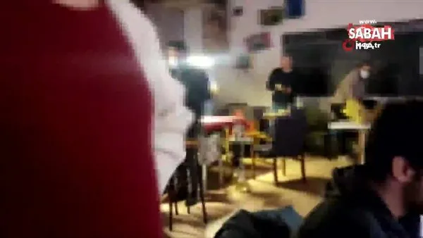 Kocaeli'de kafedeki skandal görüntüler! 16 kişiye para cezası | Video
