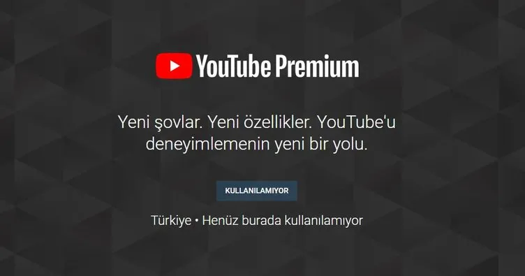 Türkiye için YouTube Premium sayfası açıldı