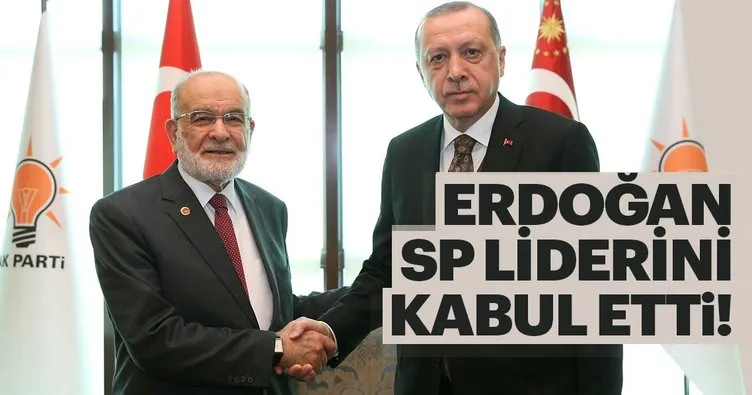 Cumhurbaşkanı Erdoğan, Karamollaoğlu’yu kabul etti