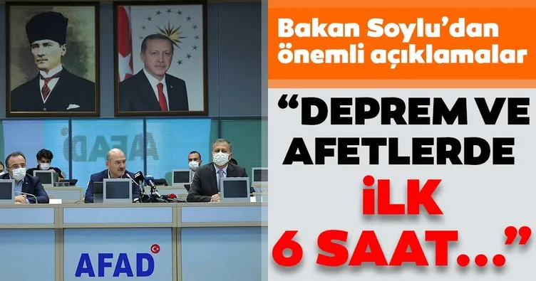 Son dakika haberi: Bakan Soylu’dan önemli açıklamalar! Türkiye’de bir ’afet refleksi’ oluşturabilmeyi hedefliyoruz