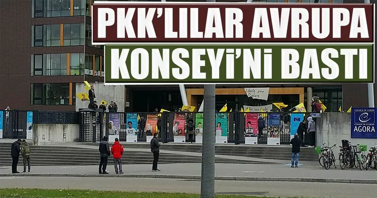 PKK’lılar Avrupa Konseyi’ni bastı
