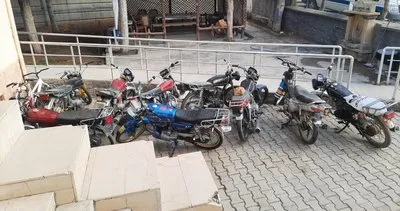 Kırşehir'de şase ve motor numaraları kazınmış 8 motosiklete el konuldu #kirsehir