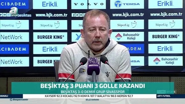 Beşiktaş Teknik Direktörü Sergen Yalçın: Takıma 1-2 oyuncu transfer etmek istiyoruz