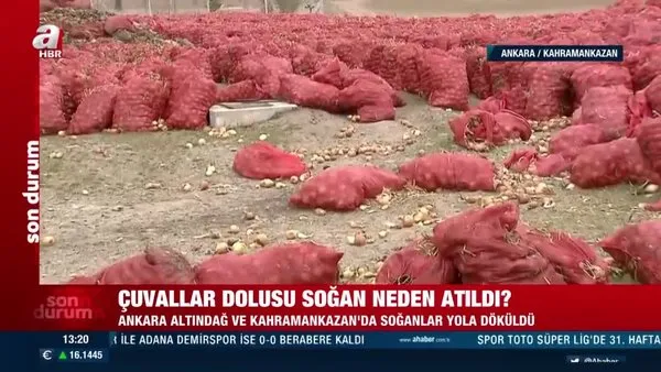 Son Dakika: Stokçuların 'soğan' oyunu! Çorum'dan sonra Ankara'da da soğan torbaları çuvallarla sokağa döküldü! | Video