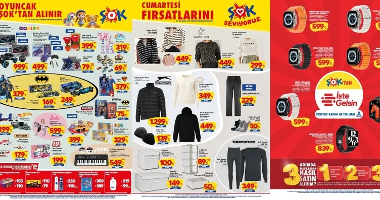 Hafta sonu ŞOK aktüel fırsatları: Mont, kazak,...