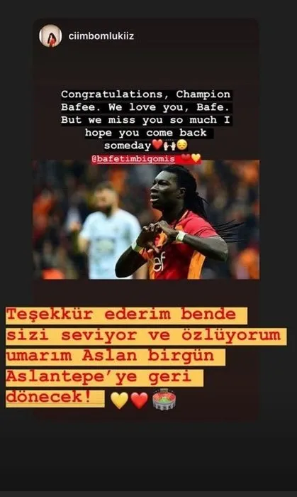 Bafetimbi Gomis’ten Galatasaray taraftarını heyecanlandıran transfer paylaşımı