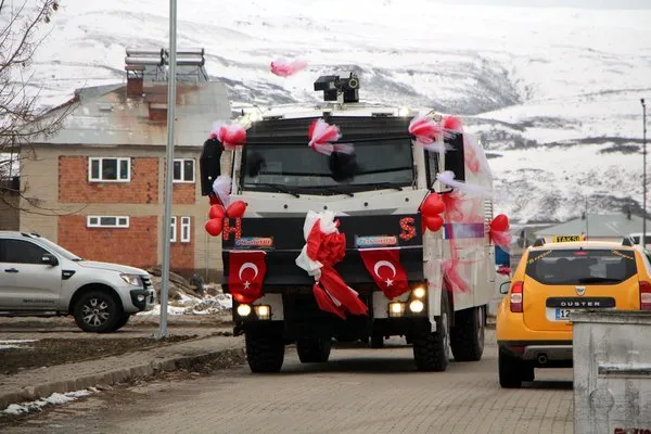 TOMA gelin arabası oldu