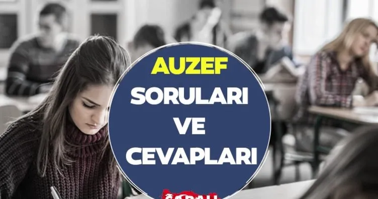 AUZEF SORULARI VE CEVAPLARI 2024 || İstanbul...