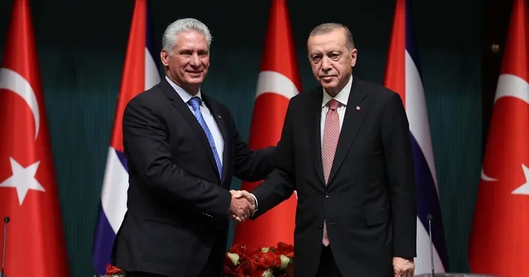 Erdoğan Küba Devlet Başkanı ile görüştü