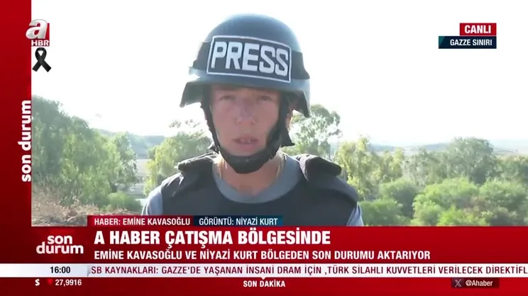 Canlı yayında roketli saldırı | Video