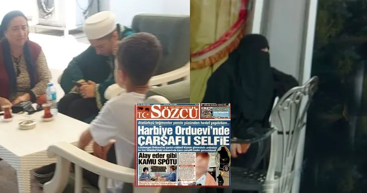 Sözcü’den nefret dolu skandal manşet: Orduevlerine çarşaflı kişiler giremezmiş! Kahraman Mehmetçiğin annesini bile hedef aldılar