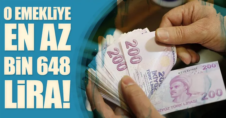 SSK emeklisine en az bin 648 lira!