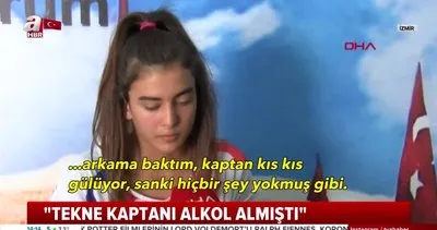 İzmir’deki tekne kazasından kurtulan Sude Naz dehşet anlarını anlattı | Video