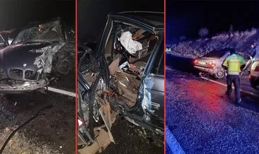 Nevşehir’de feci kaza: 2 otomobil çarpıştı! 4’ü ağır 8 yaralı...
