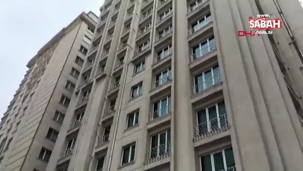 İstanbul'da 6 kattan atlayan adamın ölün anı görüntüleri ortaya çıktı | Video