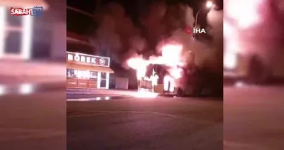Büyükçekmece’de otobüs yangını | Video