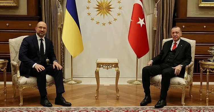 Cumhurbaşkanı Erdoğan, Ukrayna Başbakanı Şmıgal’ı kabul etti