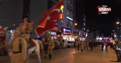 Polislerden Türk Polis Teşkilatı’nın yıl dönümüne özel meşaleli ve atlı yürüyüş