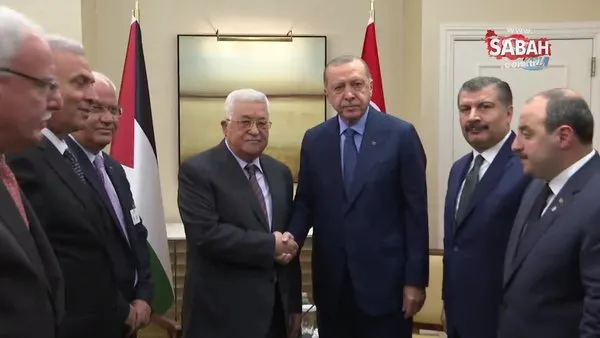 Başkan Erdoğan, Mahmud Abbas'la görüştü