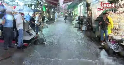 İstanbul’u sağanak yağış vurdu! Kapalı Çarşı ve Mısır Çarşısı’nı su bastı | Video