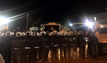 Teröristin mezarına gitmek isteyen HDP’lilere polis müdahalesi