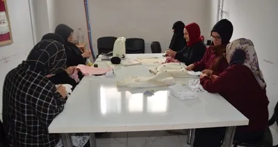 Kadınlar meslek öğreniyor ev ekonomisine destek sağlıyor #mus