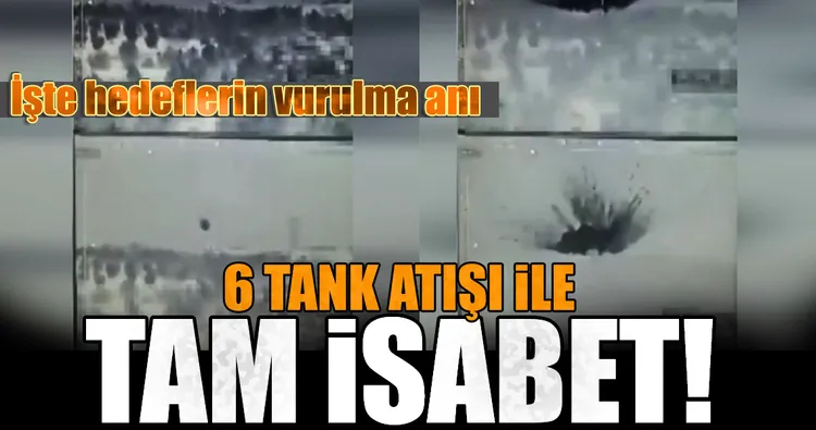 Afrin'de terör hedeflerinin vurulma anı böyle görüntülendi