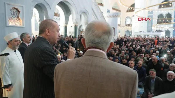 Cumhurbaşkanı Erdoğan, Cuma namazı sonrası vatandaşlara hitap etti | Video