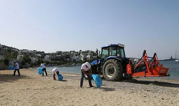 Bodrum sahilleri yaza hazırlanıyor
