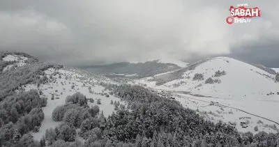 Bolu’da kartpostallık kış manzarası | Video
